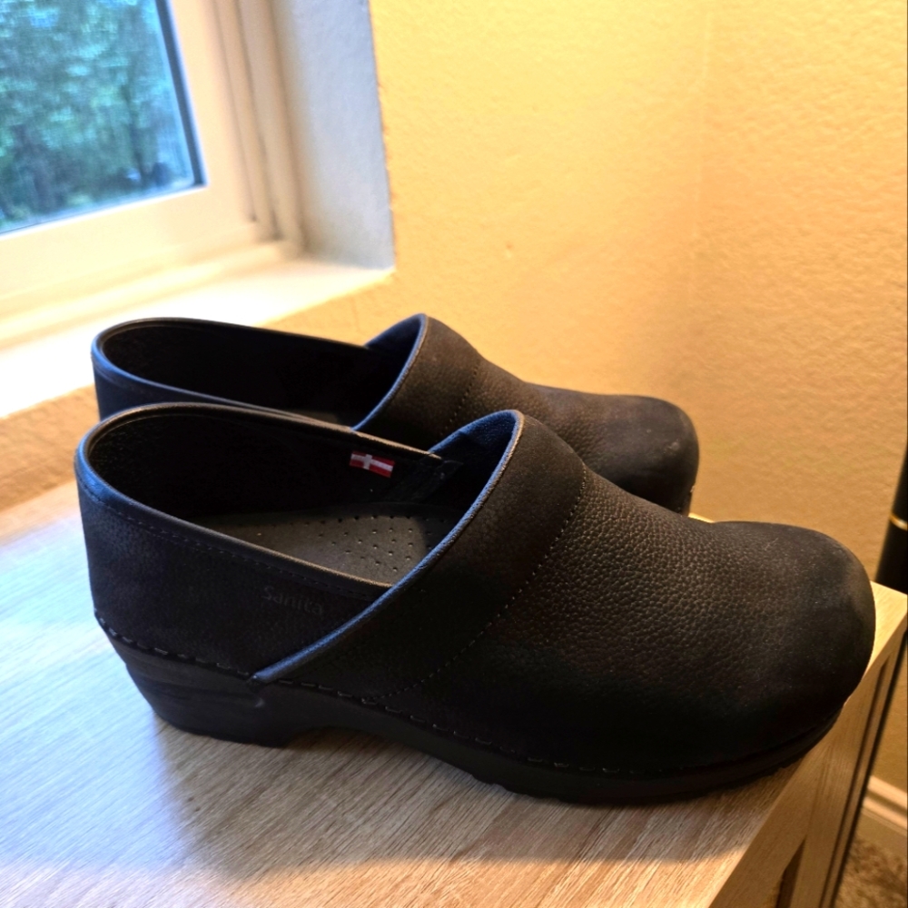 Sanita Black Clogs 40 W